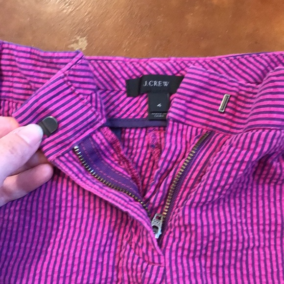 J Crew seersucker shorts size 4 - Picture 6 of 6